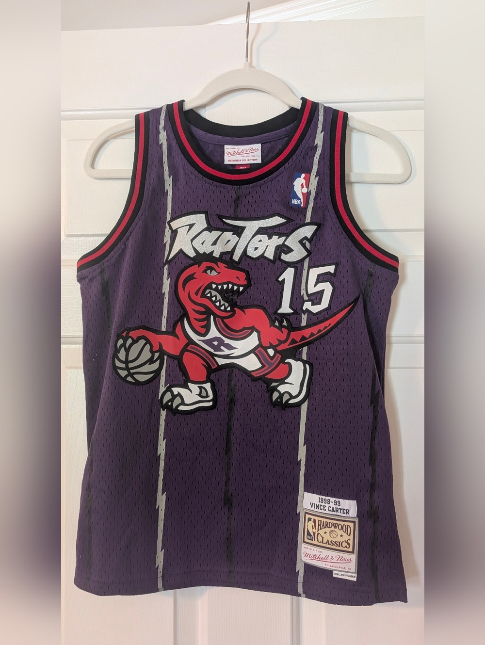 Mitchell & Ness Kids Toronto Raptors Vince Carter #15 Purple Jersey
